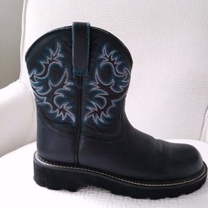 Ariat Shoes - Ariat Fatbaby boots blue and black size 8.5 Ariat Shoes - Ariat Fatbaby boots blue and black size 8.5